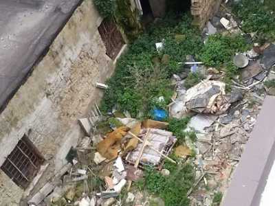 Vista dall'alto della discarica a cielo aperto